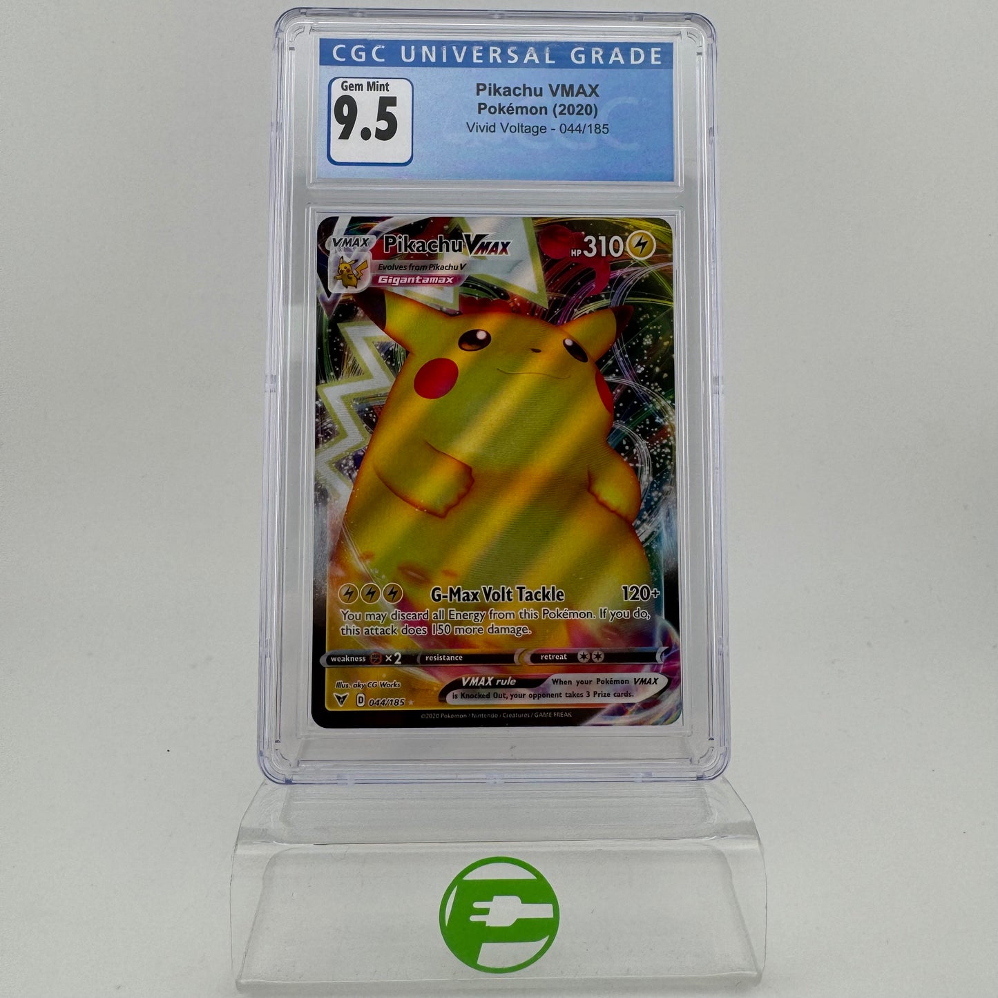 Pokémon TCG Vivid Voltage Pikachu VMAX #44 Holo English CGC 9.5 GEM MINT