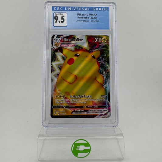 Pokémon TCG Vivid Voltage Pikachu VMAX #44 Holo English CGC 9.5 GEM MINT
