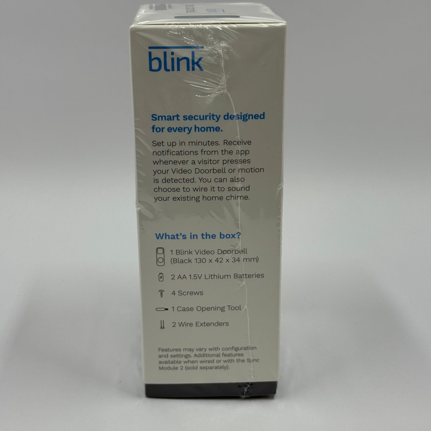 New Blink Video Doorbell Battery Powered Security Camera B08SG2MS3V Unclaimed
