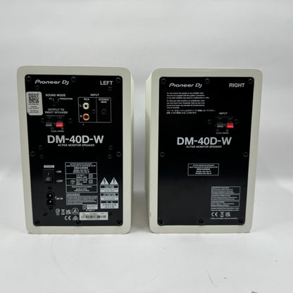 Pioneer DJ DM-40D-W Active Monitor Speaker White