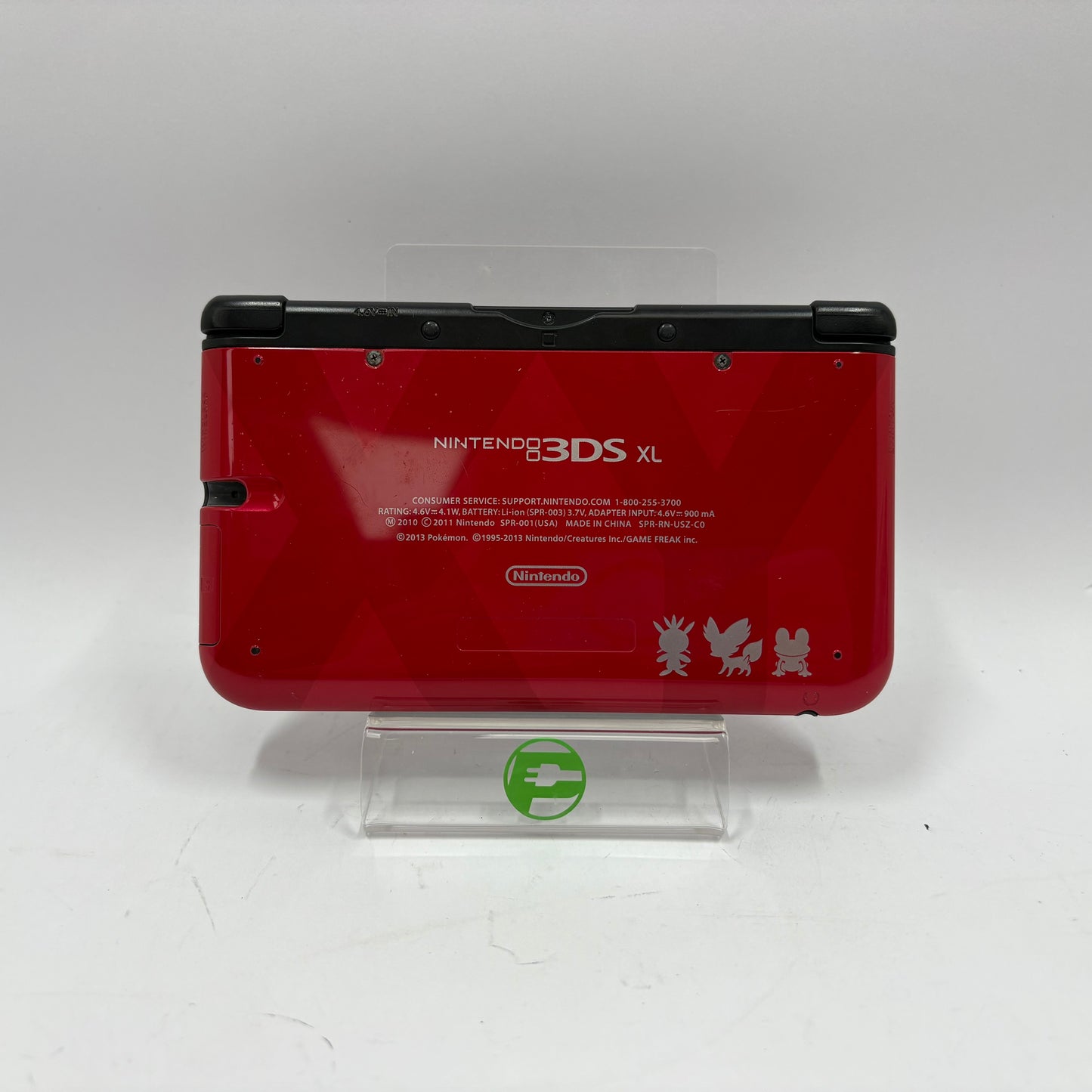 Nintendo 3DS XL Handheld Game Console Only SPR-001 Pokemon XY Red Edition
