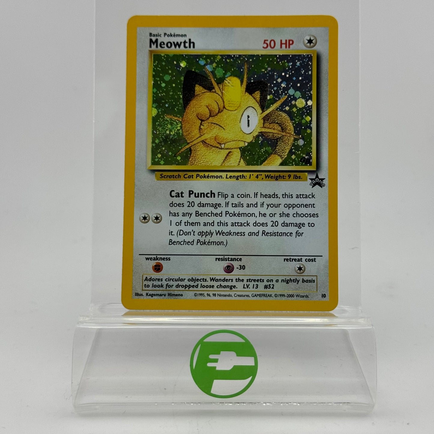 Pokémon TCG Fossil Meowth #10 Holo English MP