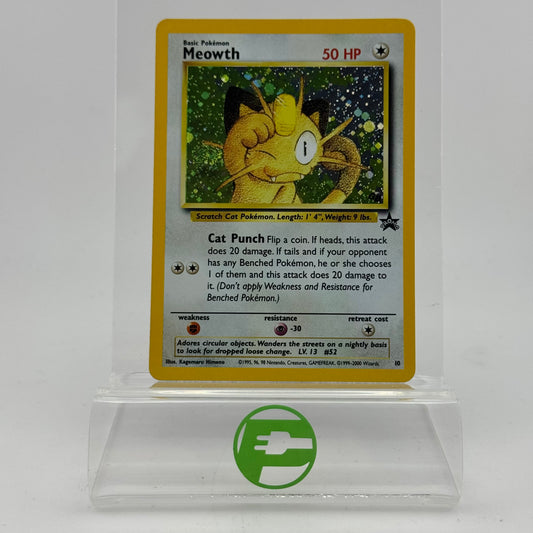 Pokémon TCG Fossil Meowth #10 Holo English MP