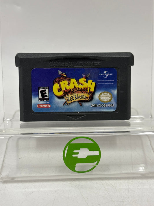 Crash Bandicoot the Huge Adventure (Nintendo GameBoy Advance, 2002) Cartridge