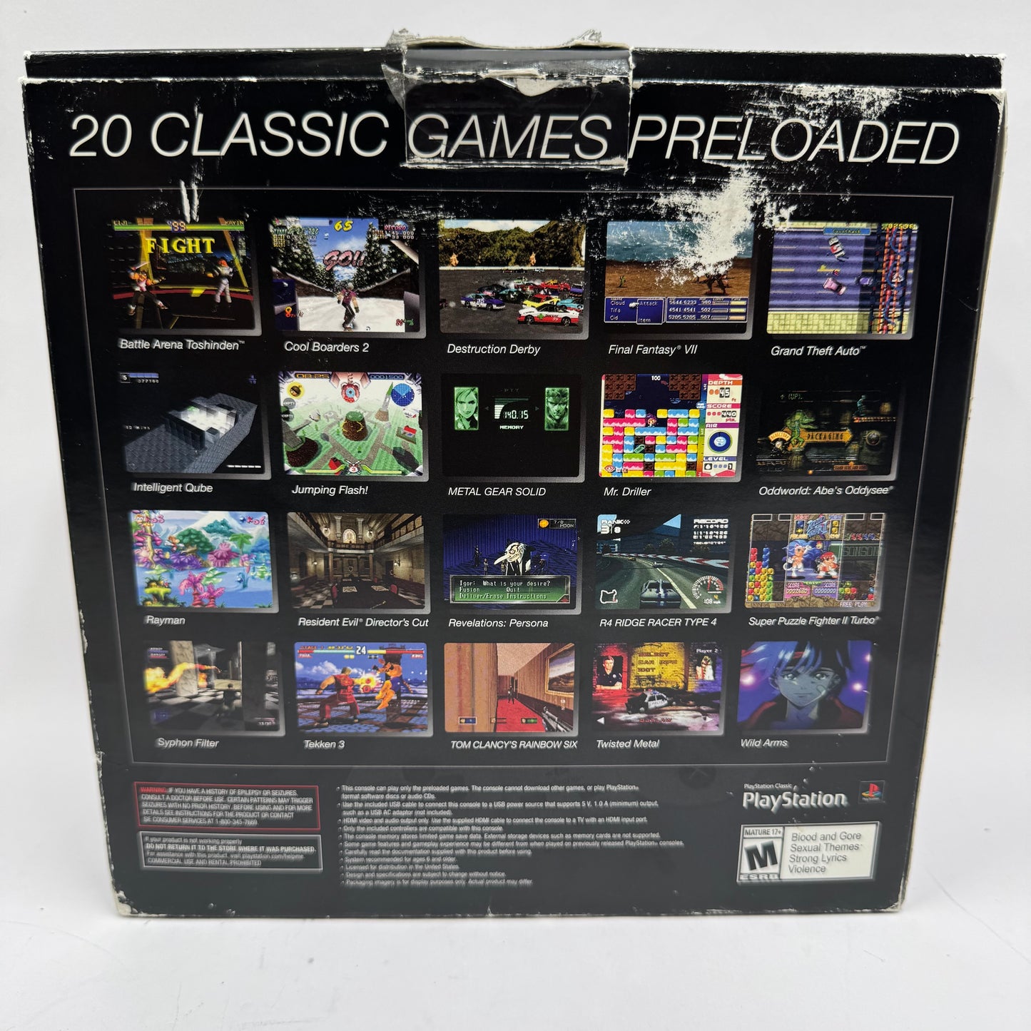 Sony PlayStation Classic Gray Console Gaming System SCPH-1000R