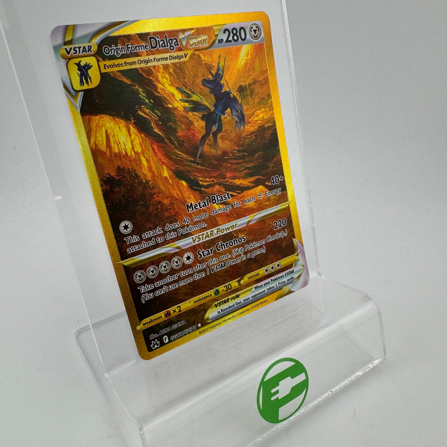 Pokémon TCG Crown Zenith Origin Forme Dialga VSTAR #GG68 Holo English NM