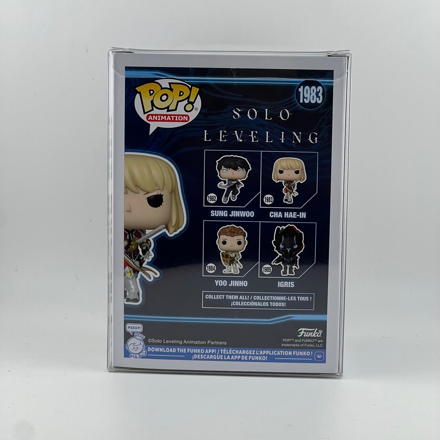 New Funko Pop Solo Leveling Cha Hae-In #1983 Vinyl Figure with Protector
