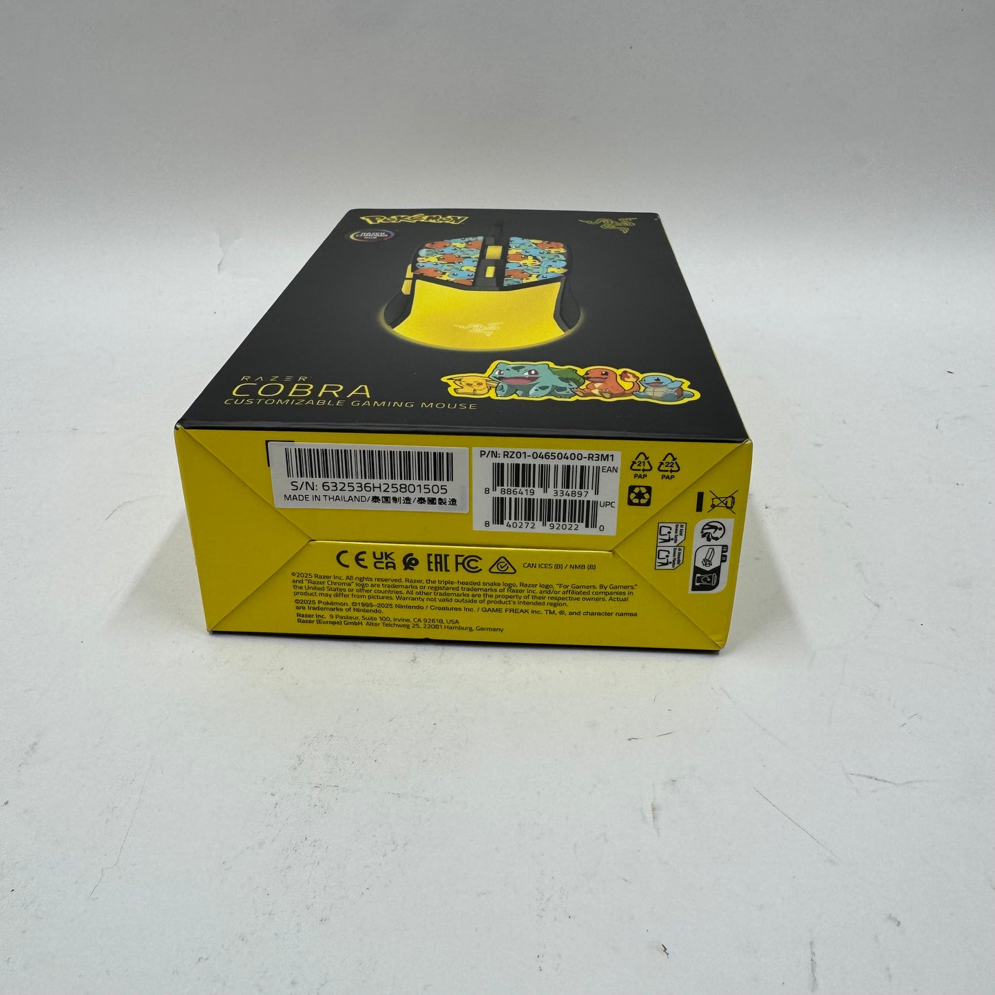 New Razer Cobra Pokemon Wireless Gaming Mouse RZ01-04650400-R3M1