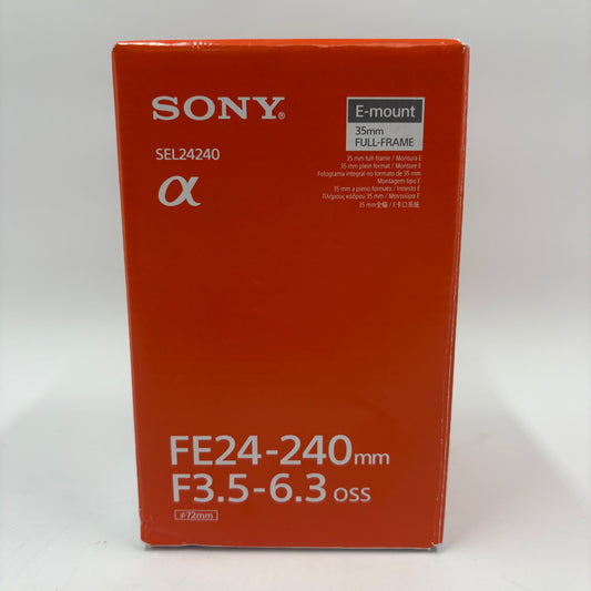 Sony FE 24-240mm f/3.5-6.3 E-Mount Full-Frame Lens SEL 24240