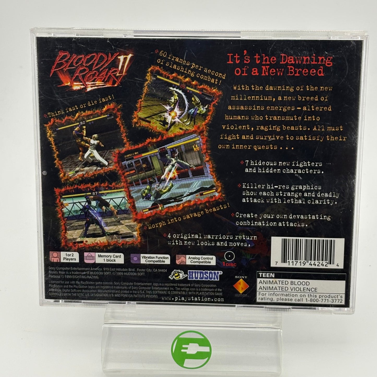 Bloody Roar 2 (Sony PlayStation 1 PS1, 1999)