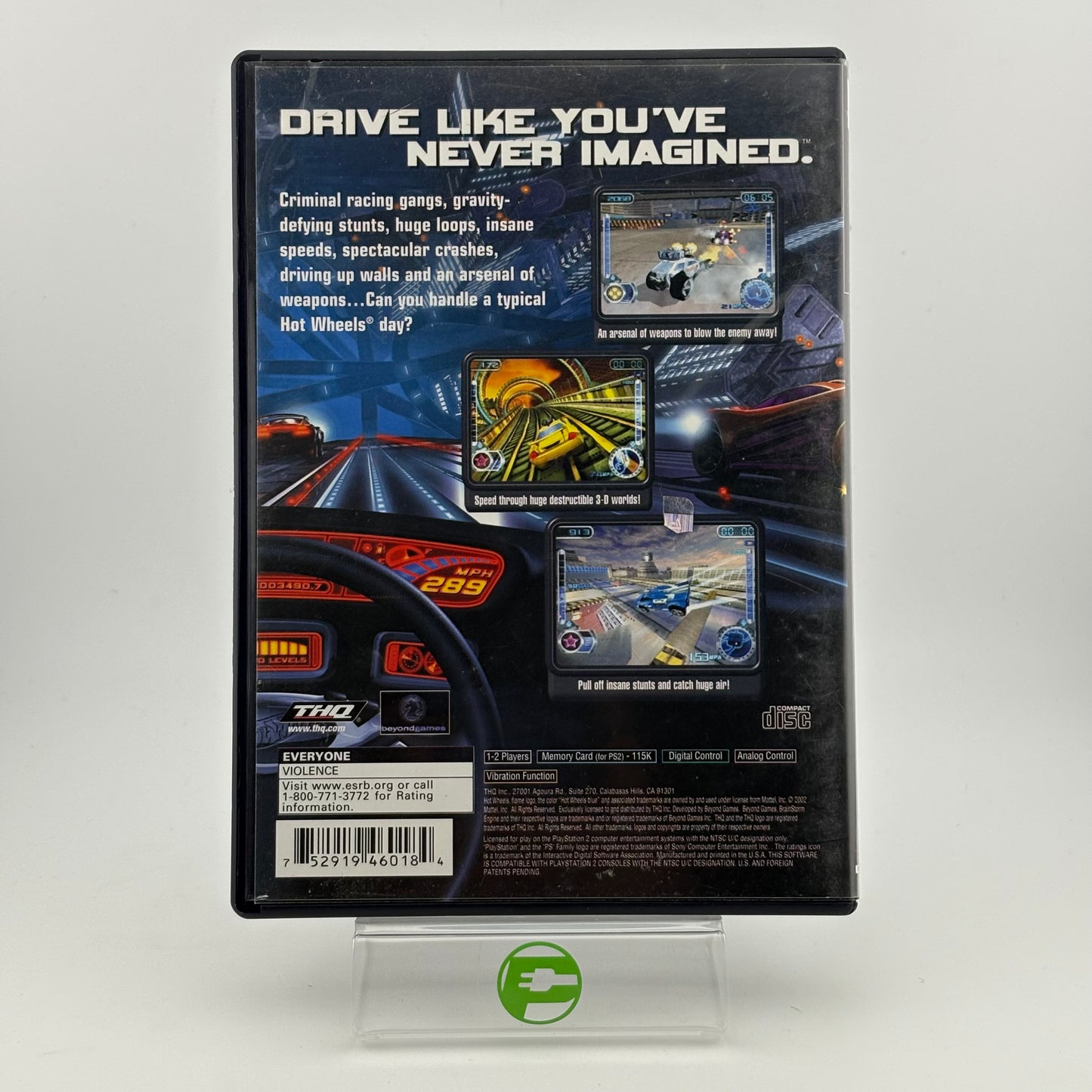 Hot Wheels Velocity X (Sony PlayStation 2 PS2, 2002)