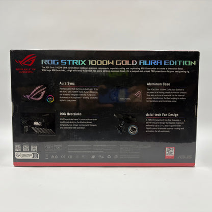 New Rog Strix 1000w Aura Edition Power Supply ROG-STRIX-1000G-AURA-GAMING