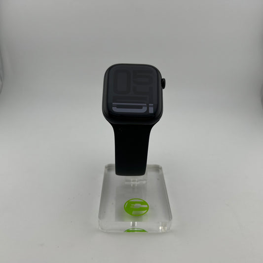 Unlocked Apple Watch Series 10 46MM Black Aluminum Black Sport Band MWY43LL/A