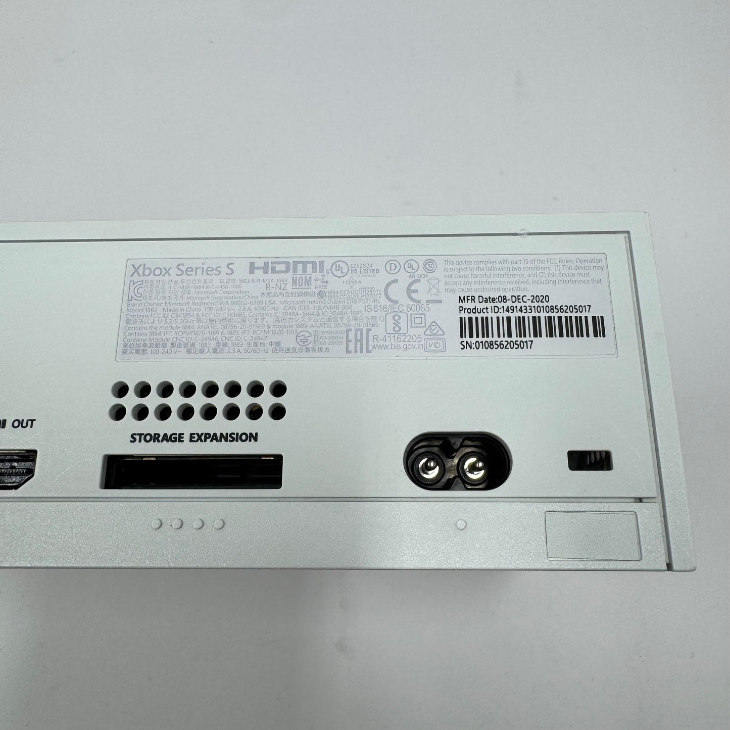 Microsoft Xbox Series S 512GB Console Gaming System Only White 1883