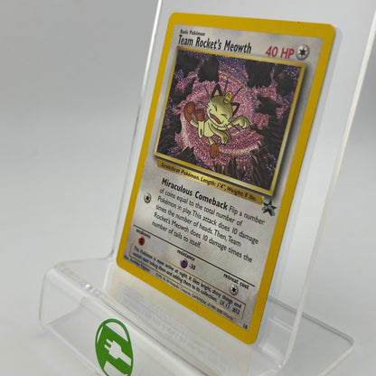 Pokémon TCG Promo Team Rocket's Meowth 18 English