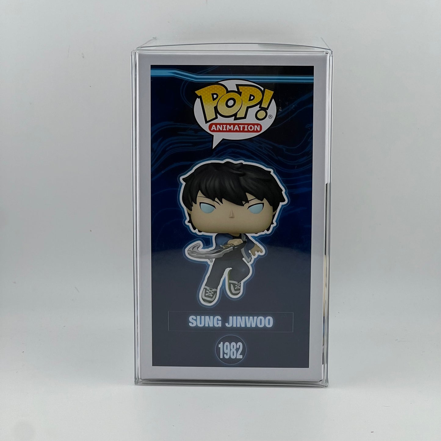 New Funko Pop Solo Leveling Sung Jinwoo #1982 Vinyl Figure with Protector