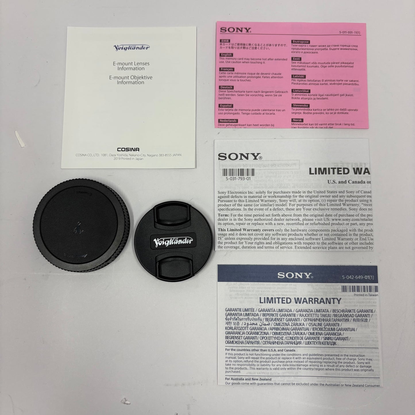 Voigtlander Aspherical Lens 50mm f/2.0 For Sony E-Mount Manual Lens APOLANTHAR