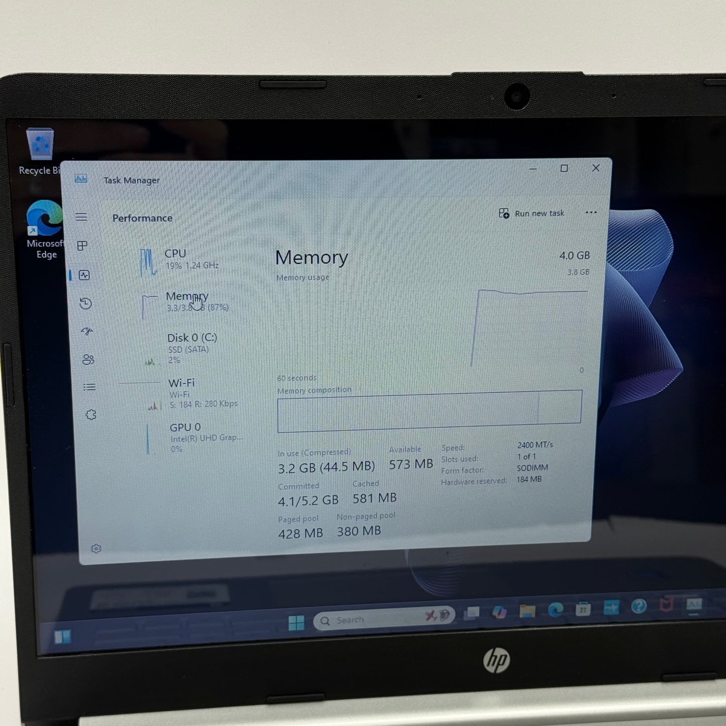 HP Laptop 14-DQ0053NR 14" Pentium Silver N5030 1.1GHz 4GB RAM 128GB SSD