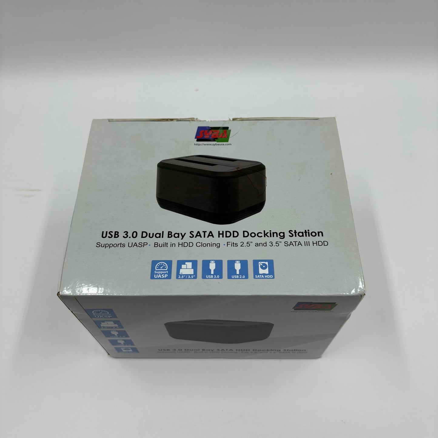 New Syba USB 3.0 Dual Bay SATA HDD Hard Drive Docking Station SY-ENC50091