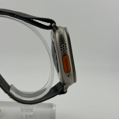 Unlocked Apple Watch Ultra 2 49MM Natural Titanium Green Trail Loop MRF63LL/A