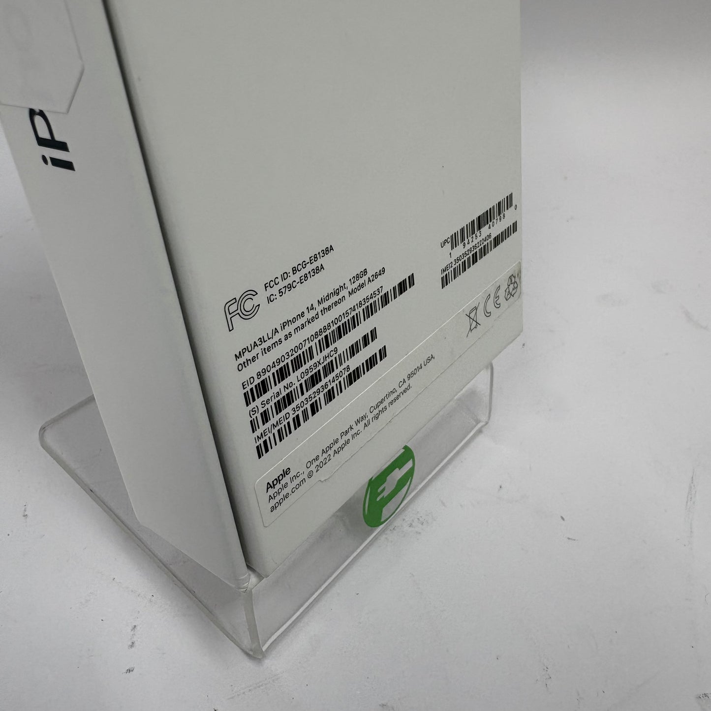 Factory Unlocked Apple iPhone 14 128GB Midnight MPUA3LL/A