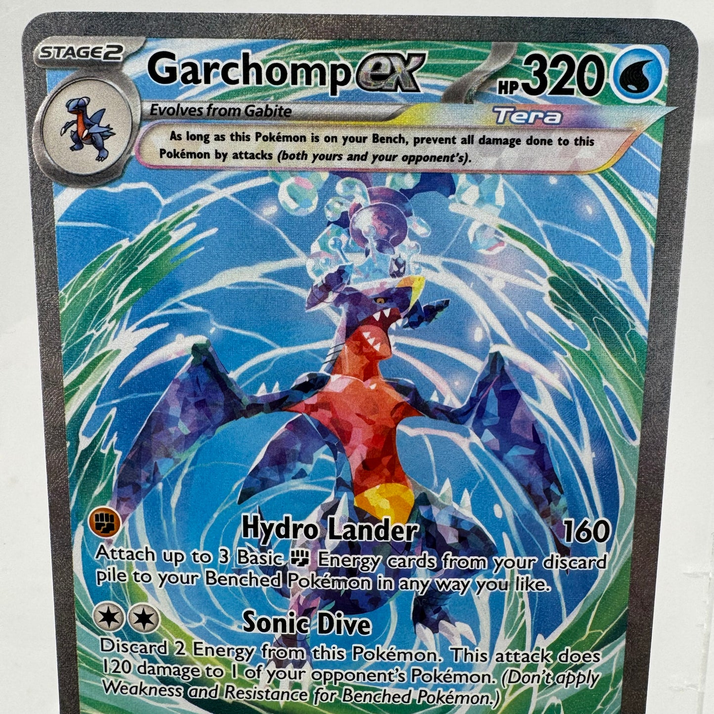 Pokémon TCG Paradox Rift 	Garchomp ex #245 Holo English NM