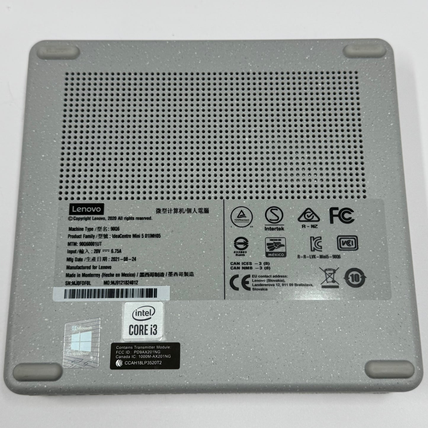 Lenovo IdeaCentre Mini 5 i3-10100 16GB RAM 128GB SSD 1TB HDD Desktop Only