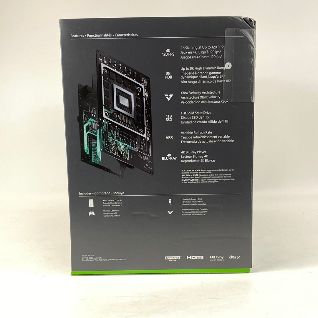 New Microsoft Xbox Series X 1TB Console Gaming System Black 1882