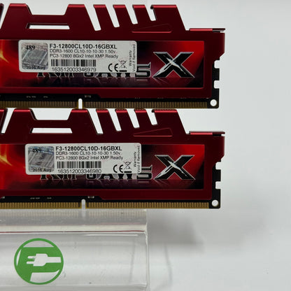 G.Skill Ripjaws X 16GB (2x8GB) RAM DDR3 1600MHz F3-12800CL10D-16GBXL