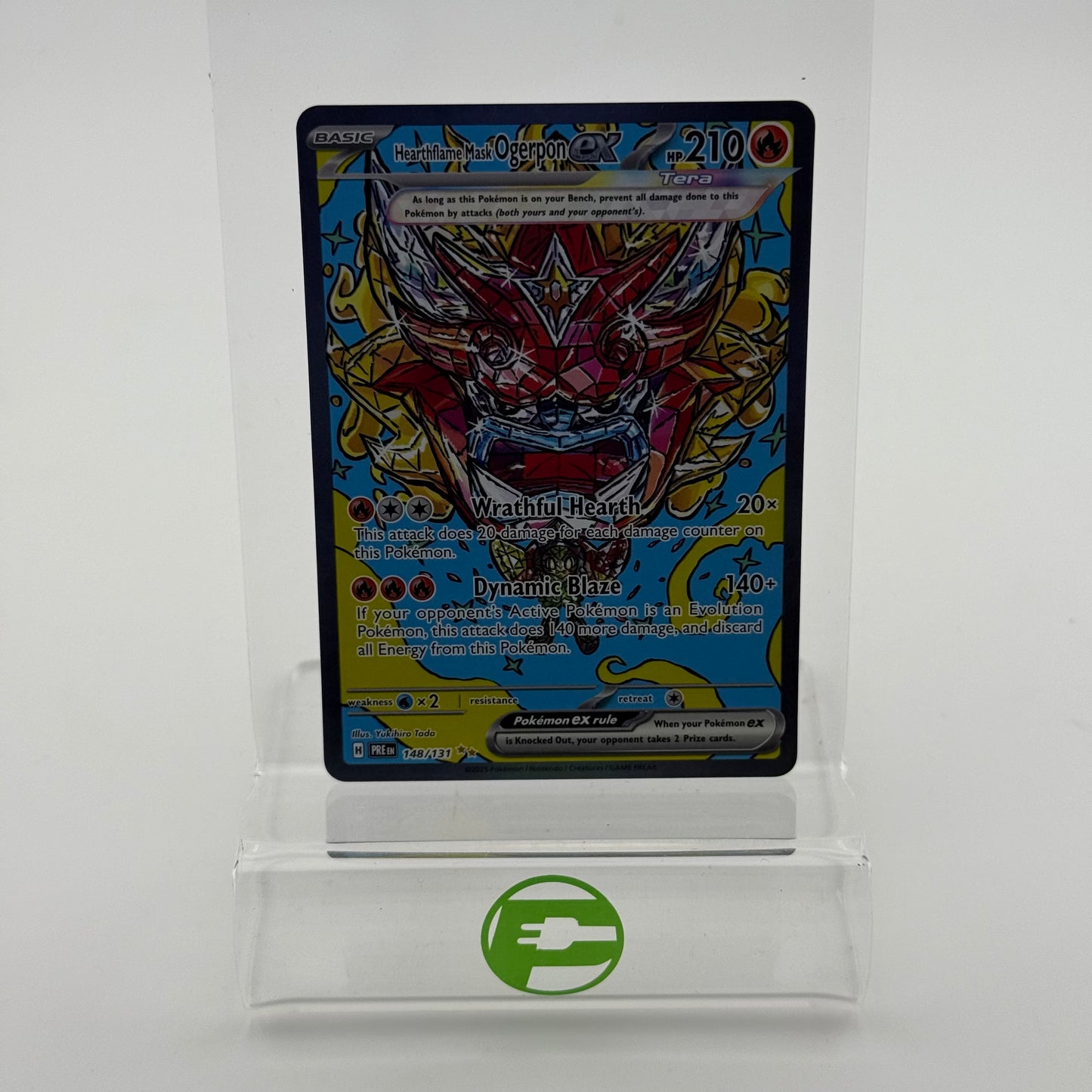 Pokémon TCG Hearthflame Mask Ogerpon #148 Prismatic Evolutions Trading Card