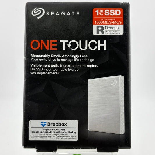 New Seagate One Touch 1TB USB 3.2 SSD SRD0FV4