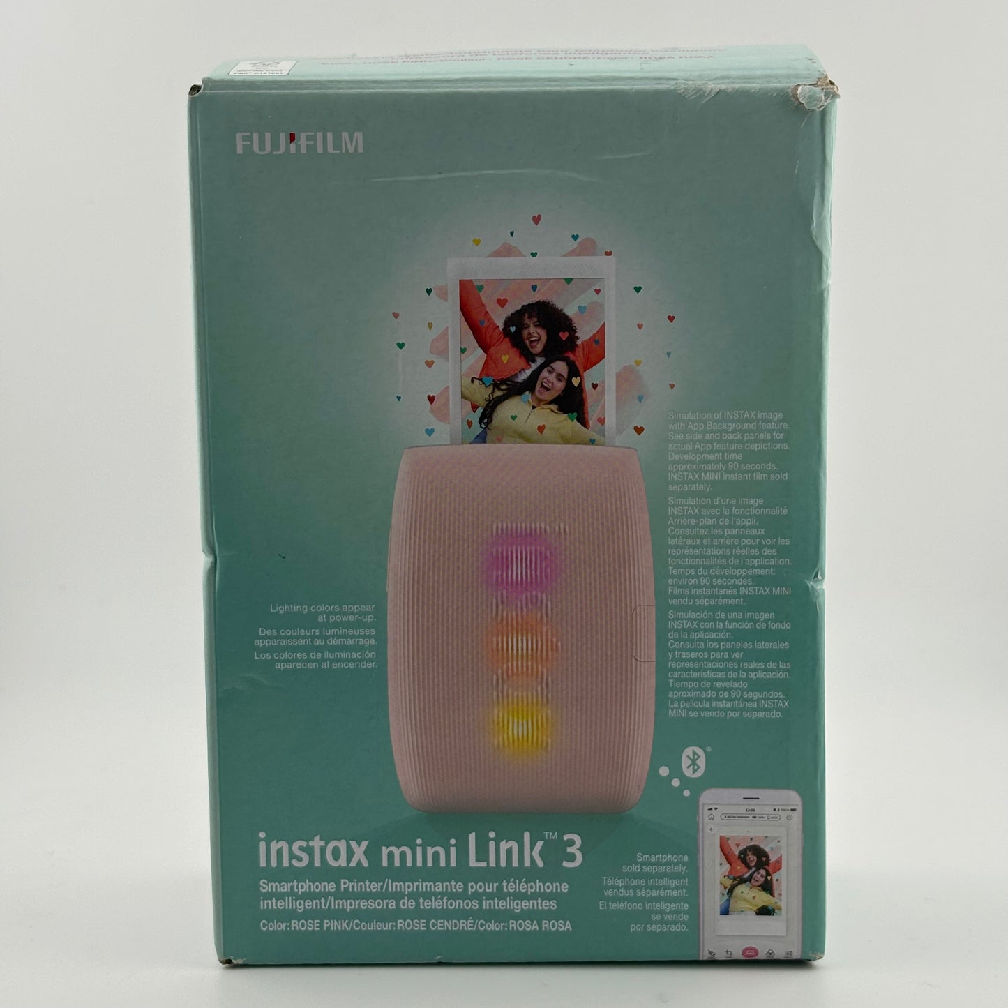 New Fujifilm Instax Mini Link 3 Smartphone Printer Pink