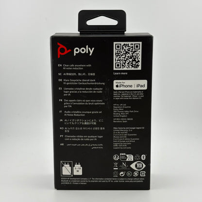 New Poly Voyager Legend 50 Premium Bluetooth Headset Black AV4P1AA