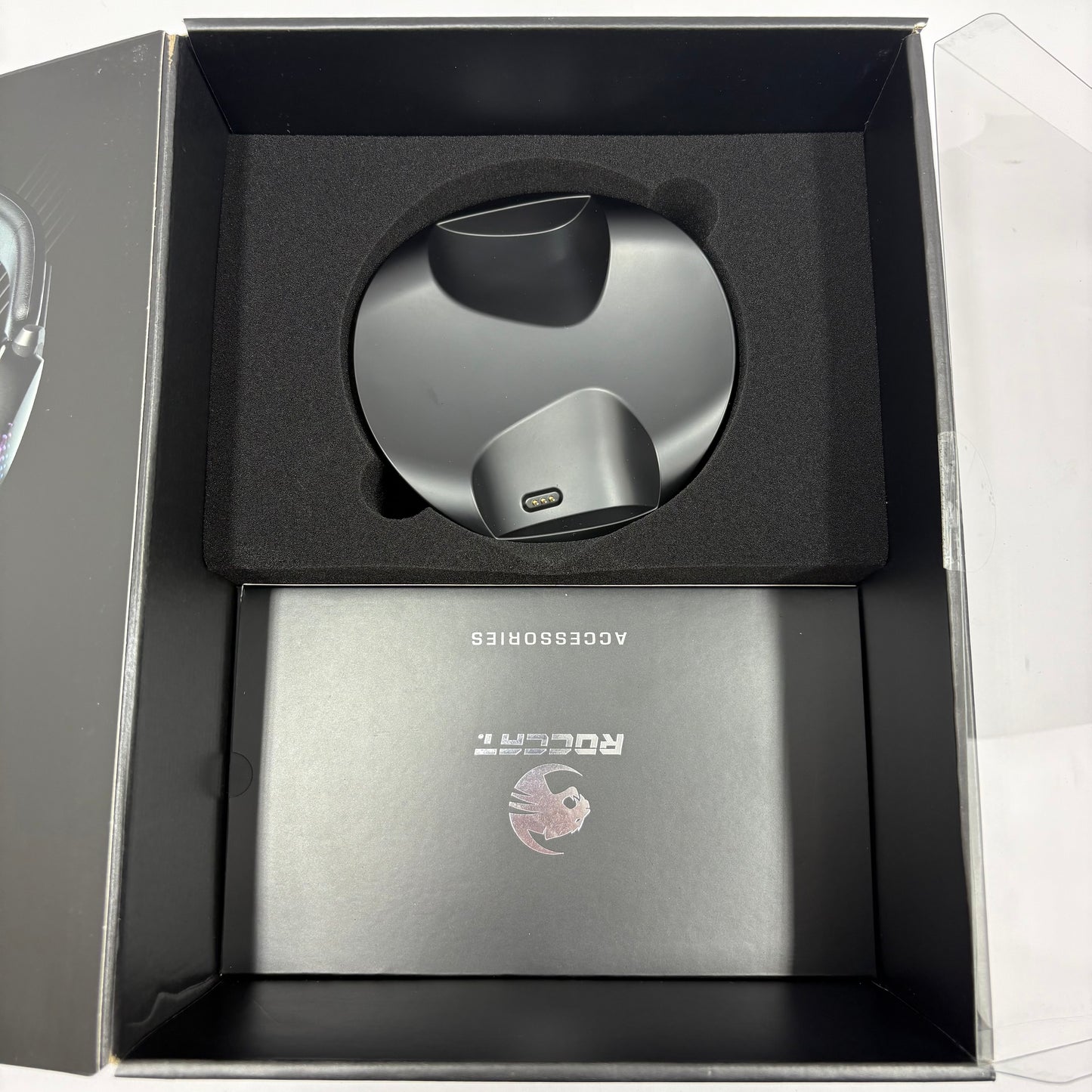 New Roccat SYN Max Air Black Wireless Gaming Headset Multi-Platform with Dock