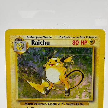 Pokémon TCG Base Set Raichu #14 Holo English MP