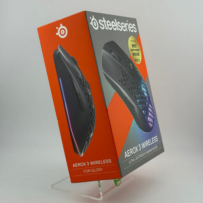 New SteelSeries Aerox 3 Wireless Ultra lightweight Bluetooth Gaming Mouse 62612