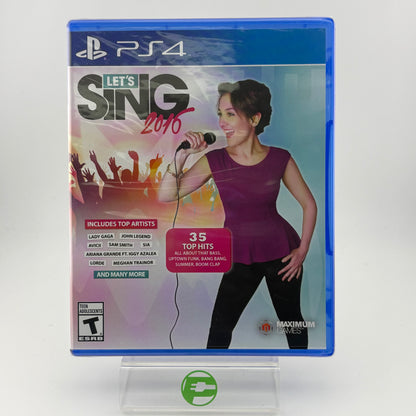 Let's Sing 2016 (Sony PlayStation 4 PS4, 2015)