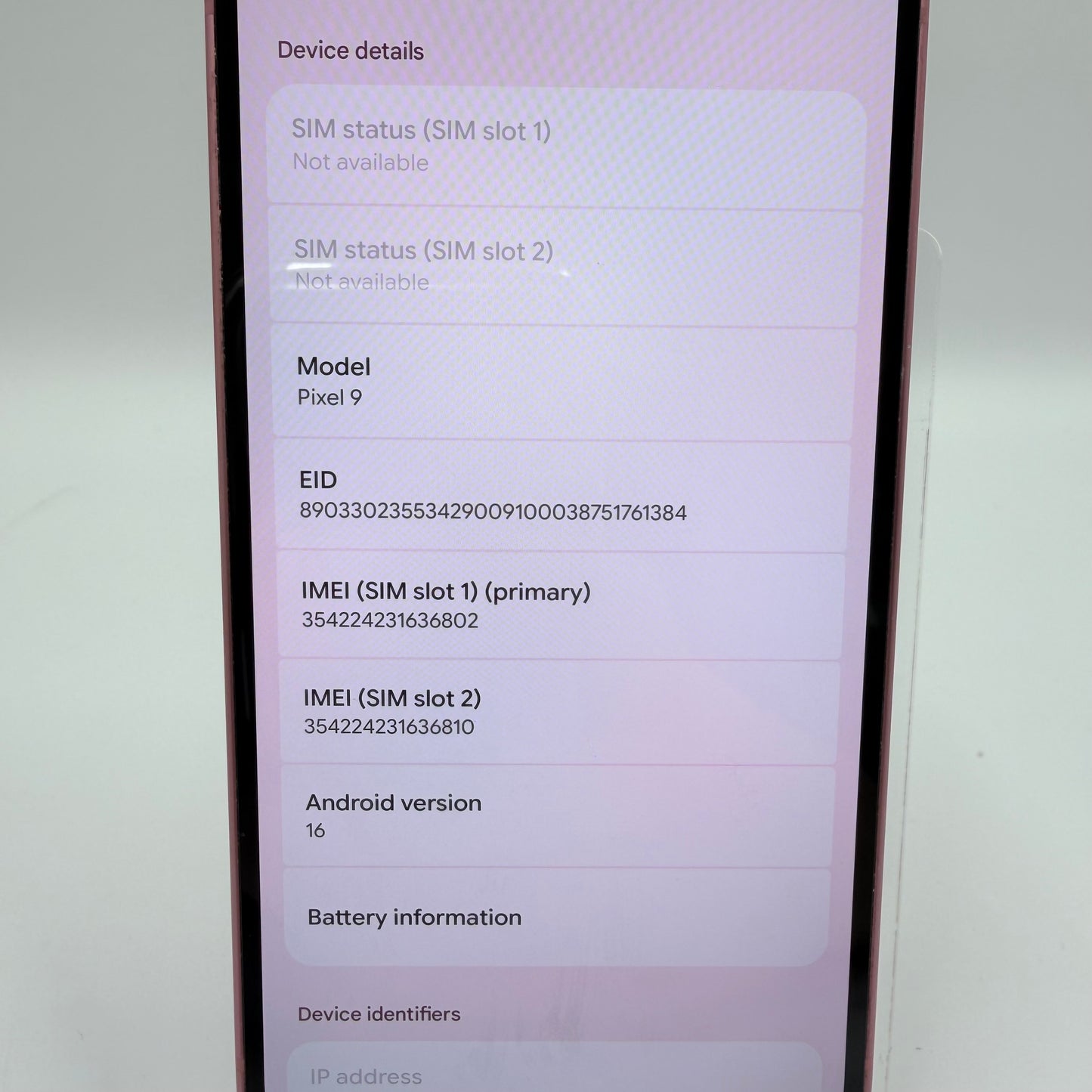 Verizon Google Pixel 9 256GB Peony G2YBB