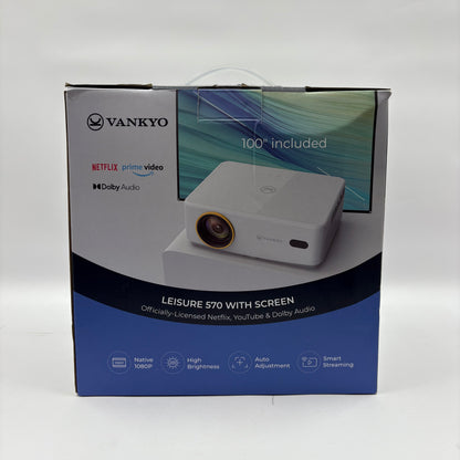 New Vankyo Leisure 570 with Screen Smart Streaming Projector
