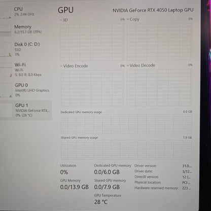 Acer Predator Helios Neo 16 N22Q22 16" i5-13500HX 2.5GHz 16GB RAM 512GB SSD