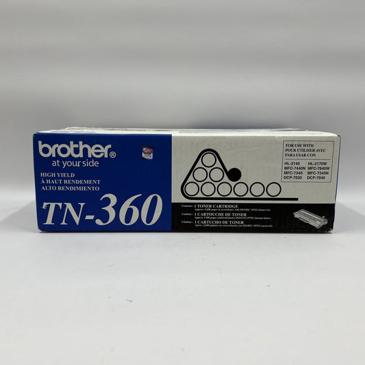 New Brother TN-360 Black Toner Cartridge High Yield