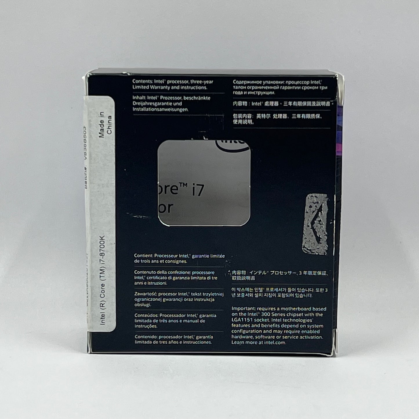 Intel Core i7-8700K 3.70GHz 6 Core BX80684178700K 12 Thread LGA 1151