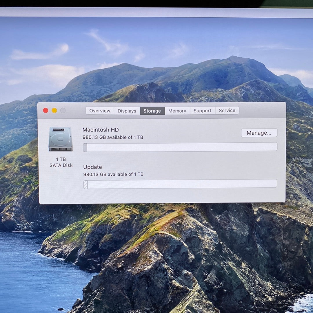 2019 Apple iMac 21.5" i3 3.6GHz 8GB RAM 1TB HDD Silver A2116