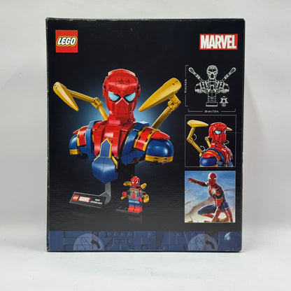 New Lego Marvel Iron Spider-Man Bust Building Kit 6527619