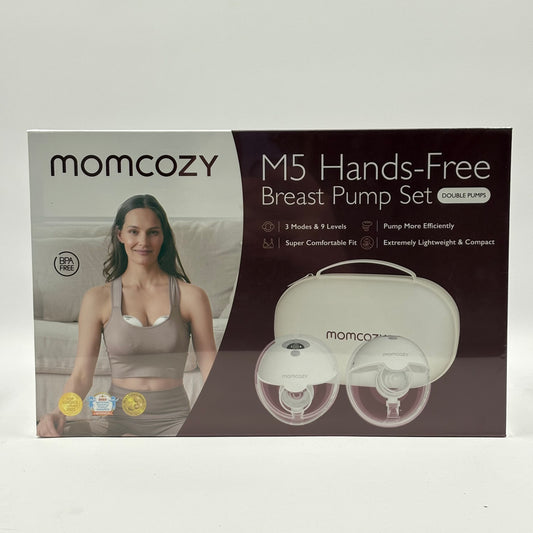 New Momcozy M5  Hands Free Breast Pump Set Double Pumps