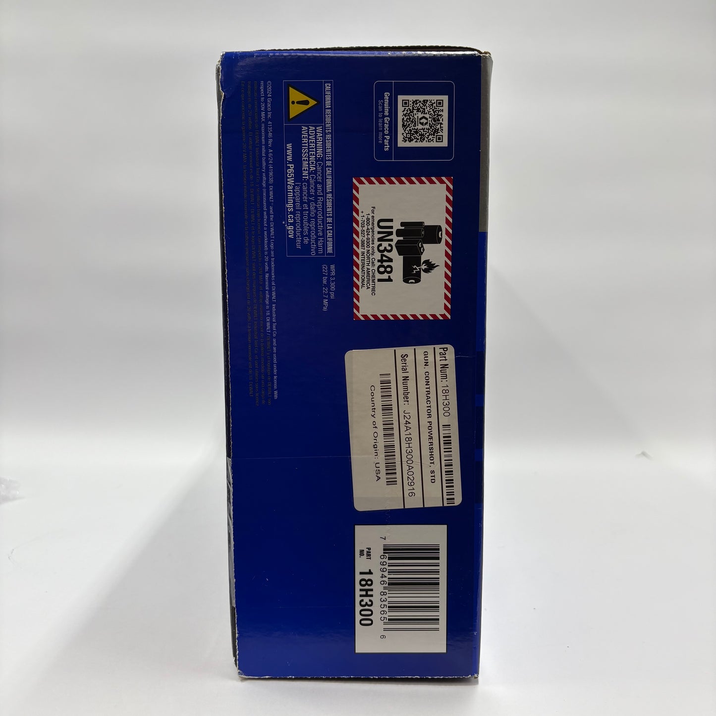 New Graco Contractor PowerShot Electric Powered Airless Gun 18H300
