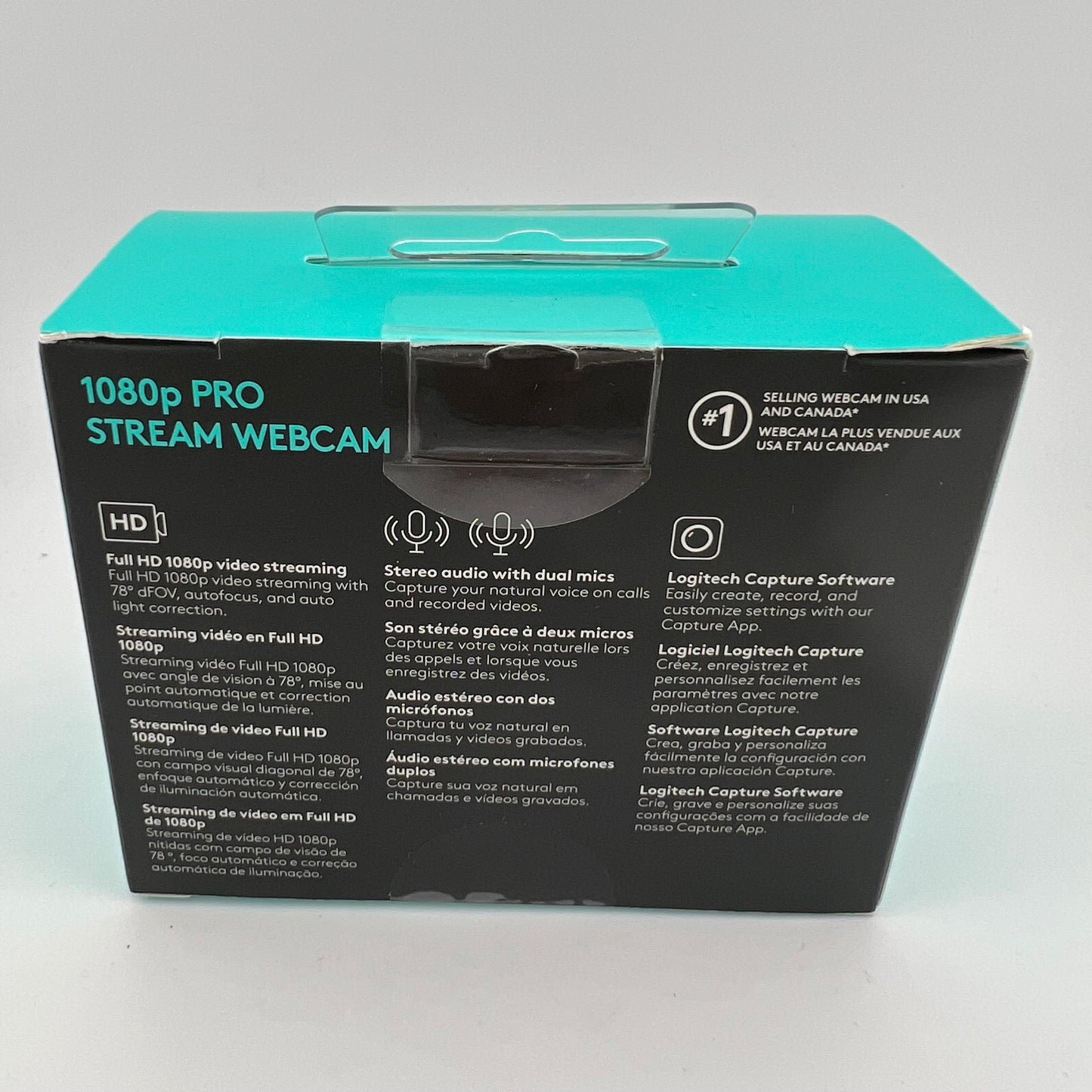 New Logitech 1080p Pro Stream Webcam 