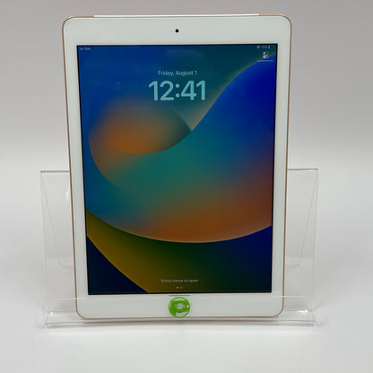 Unlocked Apple iPad 6th Gen 32GB 16.3.1 Gold A1954