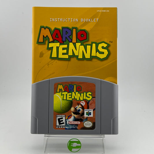 Mario Tennis (Nintendo 64 N64, 2000) W/ Manual