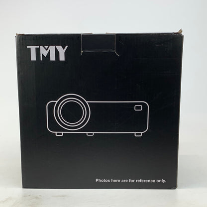 New TMY V08 Mini Portable Projector with Projection Screen White